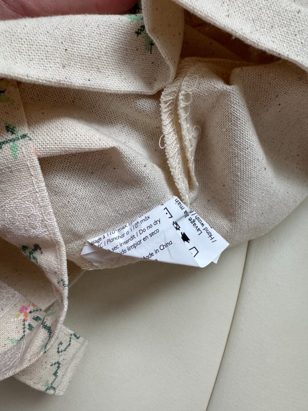 Sézane x Sea New York limited edition embroidery floral drawstring tote bag NWOT - Picture 5 of 7